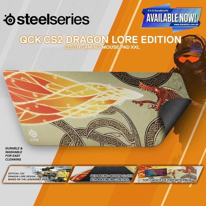 Коврик Steelseries Qck CS2 Edition XXL (Размер 900×400×2мм) Оригинал