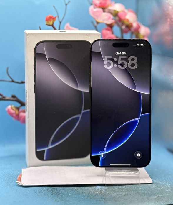 ГАРАНЦИОНЕН!!! Apple iPhone 16 Pro Max, 256GB, 5G, Black Titanium
