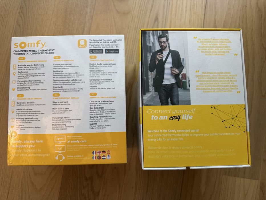 Termostat Inteligent Somfy Connected Wired, (Cu Fir) 2401498, SIGILAT!!