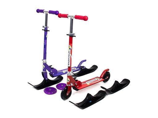 Самокат-Снегокат 2В1