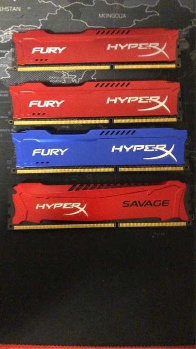 Vand RAM hyperx fury 4x4GB 1600MHz DDR3