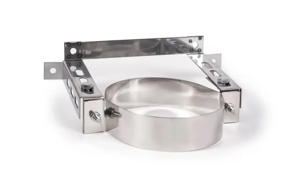 Horn cos de inox dublu izolat cu baza la sol. 8mm tabla