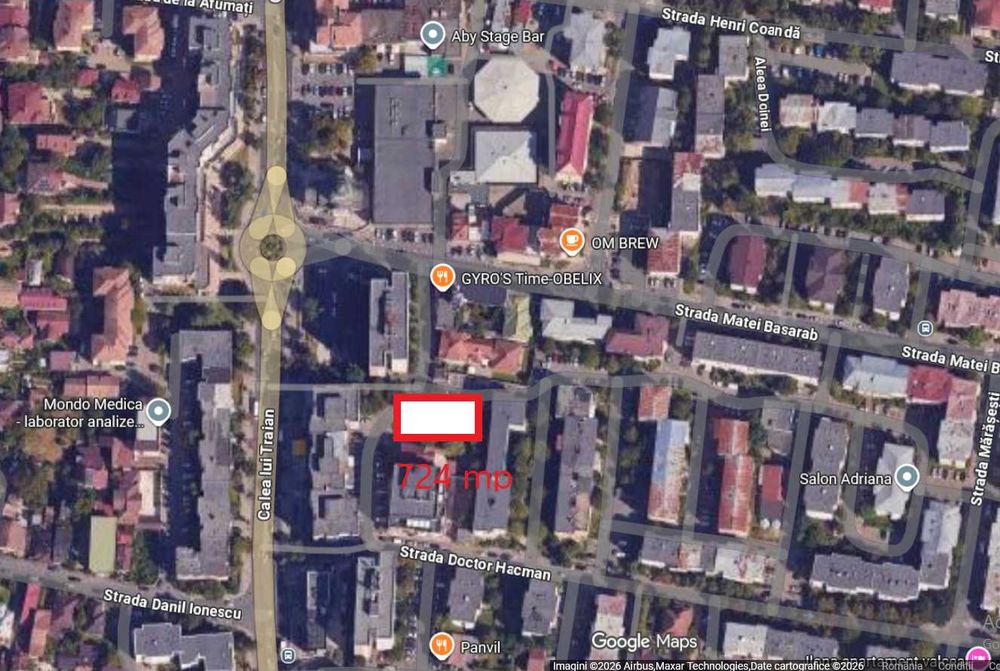 Oportunitate Teren ULTRACENTRAL Cartier Nord (724 mp) – Lângă Obelix / Str. Dr. Hacman. Ideal Bloc sau Clinică!