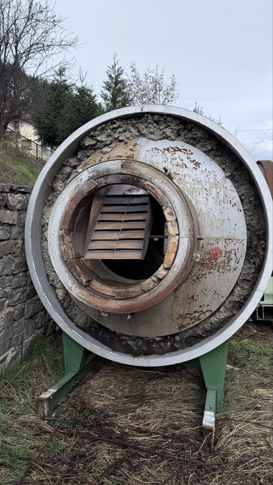 Барабана сушилня за дървесен чипс и стълготини 3 входова