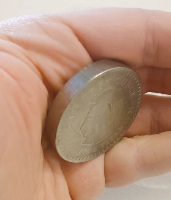 Монета 2026 г. 1 унция чист Титан Ацтекски календар