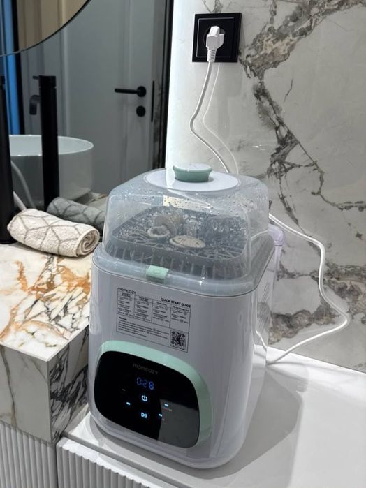 Уред за миене на бебешки шишета и съдове и стерилизатор 2 в 1 Momcozy