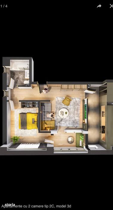 Apartament 2 camere de vanzare Galata