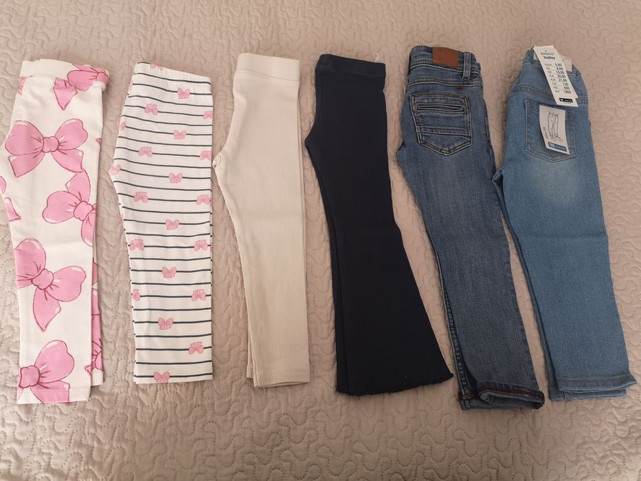 Set 6 perechi de pantaloni fete mărimea 92-98