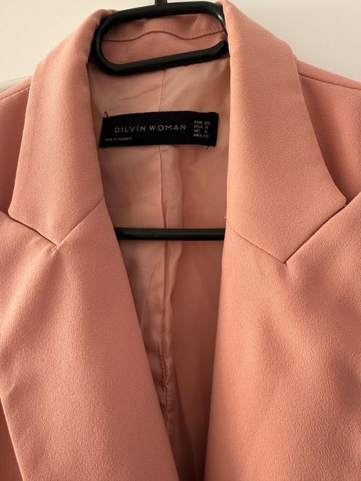 Rochie sacou roz pudra