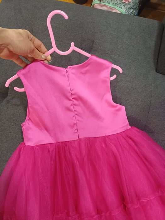 Рокля за момиче в розово + подарък