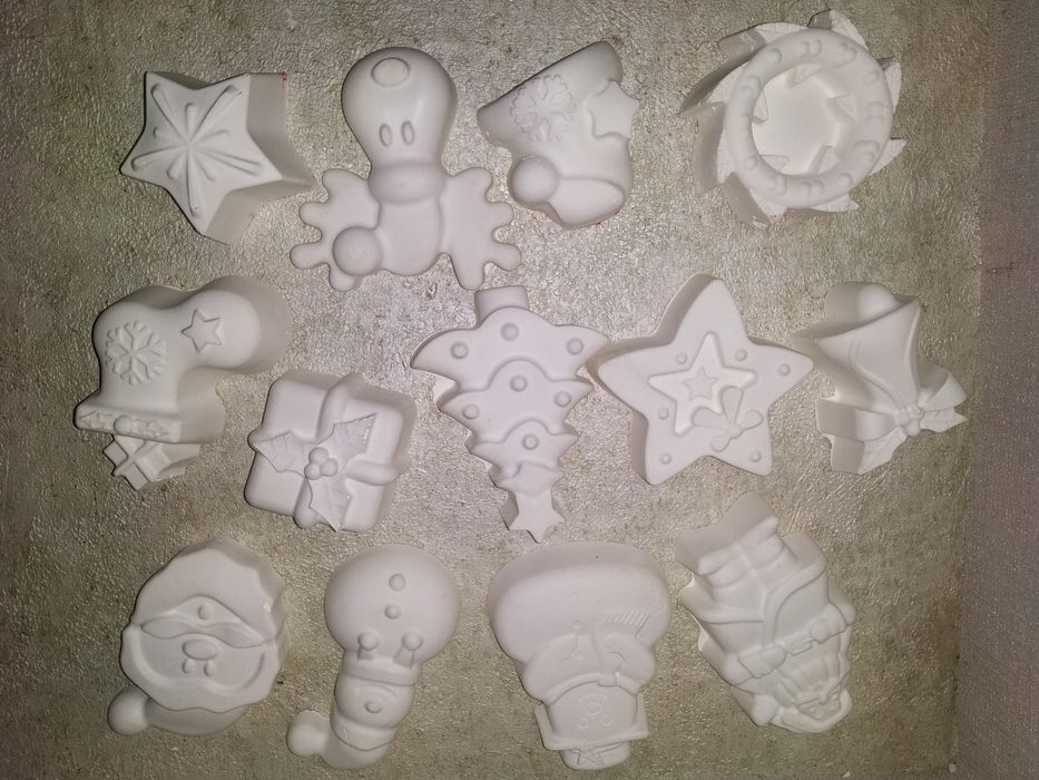 Новогодные раскраски из гипса