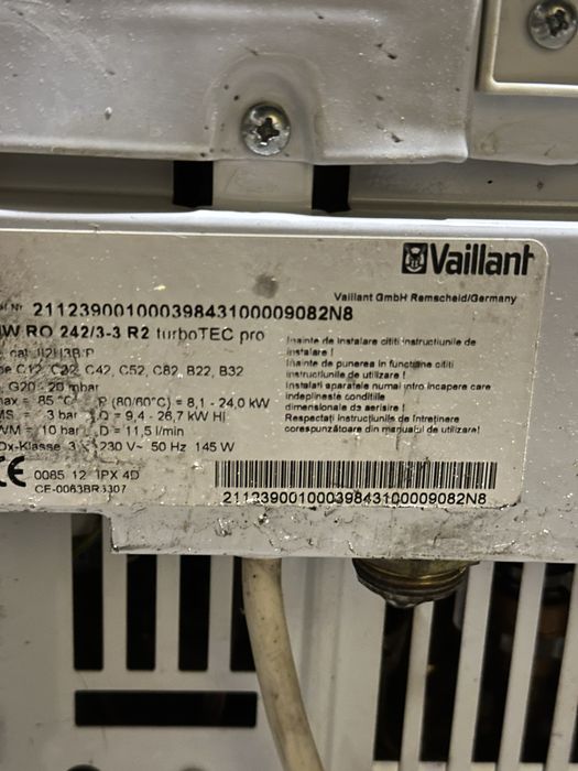 Piese de schimb Vaillant Turbo Tec Pro VUW RO 242/3-3 R2