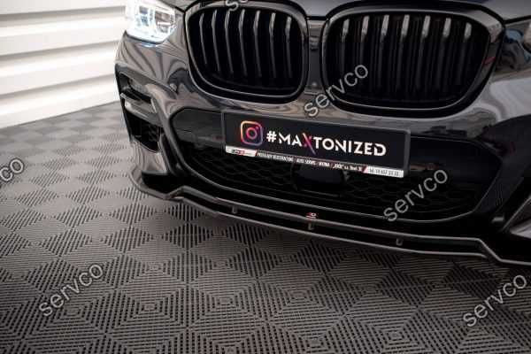 Prelungire lip bara fata Bmw X3 G01 MPachet 2018-2021 v1 Maxton Design