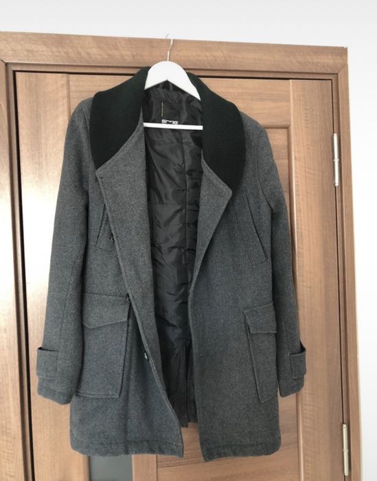 Palton gri antracit