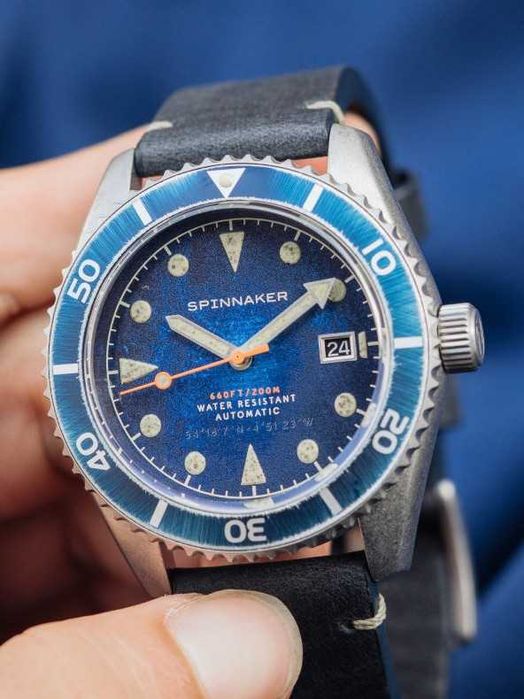 Spinnaker Wreck Oxidized Blue Automatic NH35, Saphhire