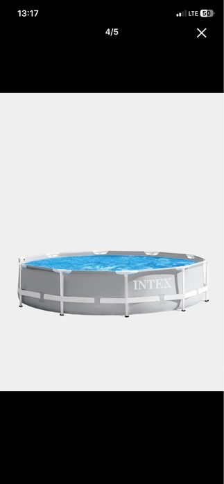 Karkasli basseyn Intex Prism, Metal Frame, 4485 litr hajmli,kattalar u
