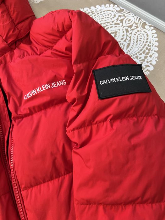 Куртка+шапка зима Calvin Klein пух