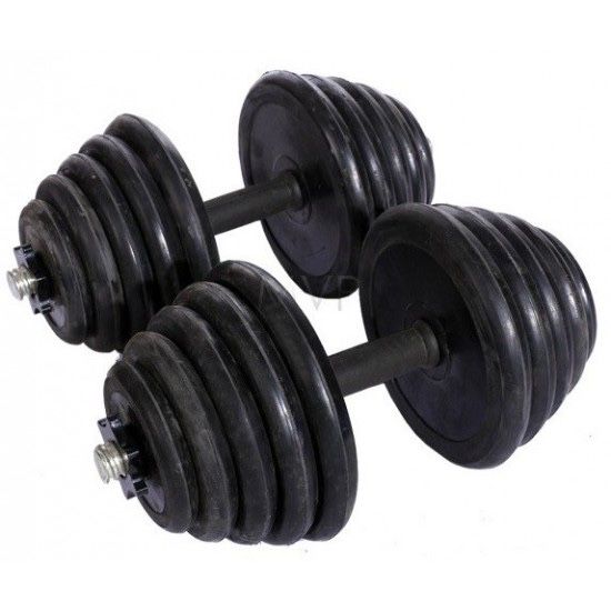 Гумени дъмбели с железни дръжки топ цена дискове тежести лостове