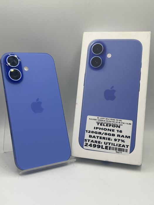 Amanet LuckyGold Colentina / Iphone 16 128gb-97% baterie/ #56277