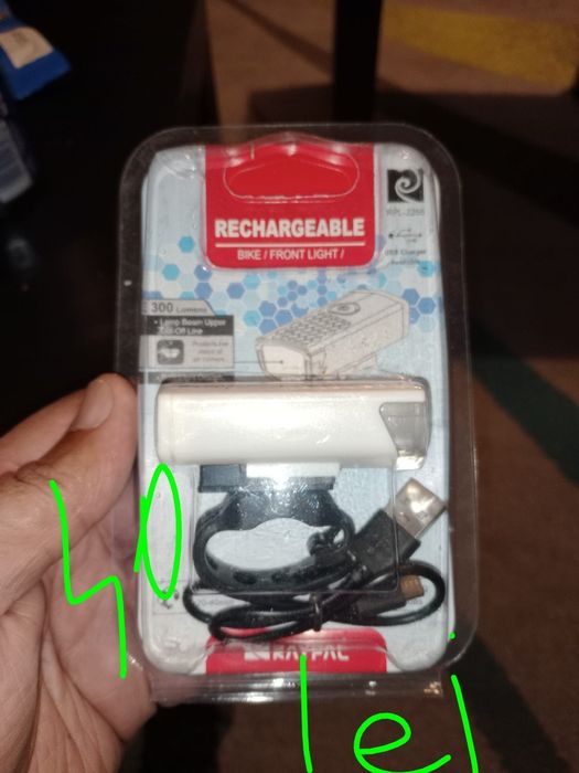 Lumini bicicleta față spate