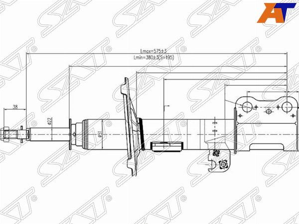 Стойка передняя Toyota Ipsum