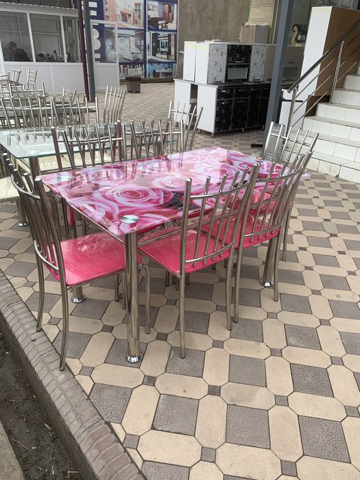 Нержавейкадан Стол Стуллар