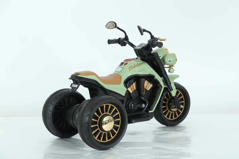 Motocicleta electrica cu 3 roti Kinderauto BJDL2388 2x 35W 6V RC Green