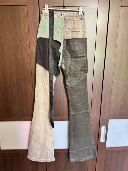 Rick Owens patch work jeans
