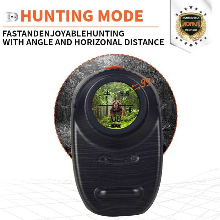 AOFAR GX-2S PRO Далекомер за голф и лов, 914 м с двоен режим голф/лов