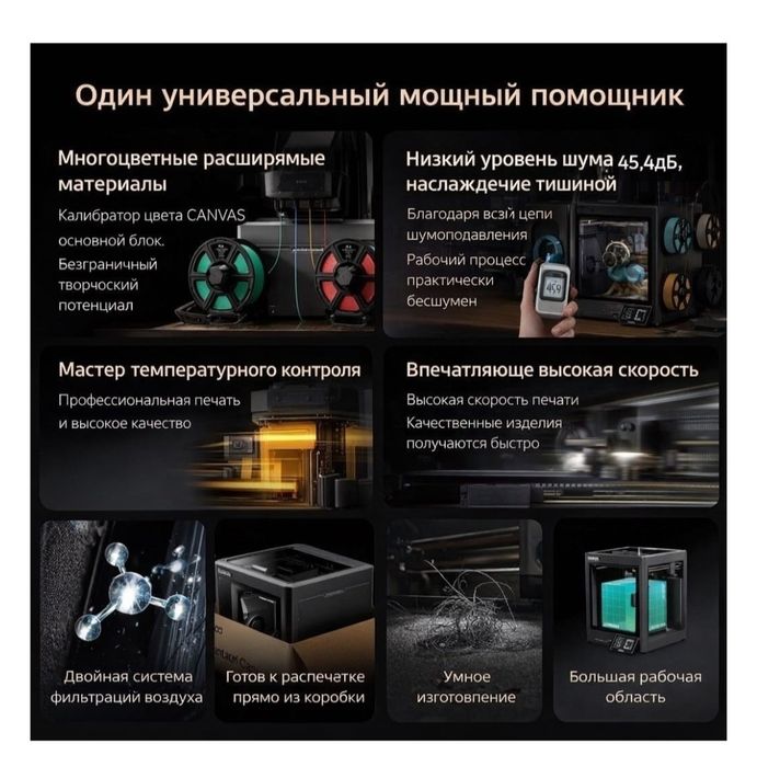 3D принтер ELEGOO Centauri Carbon 2 combo, новый, гарантия 12 месяцев