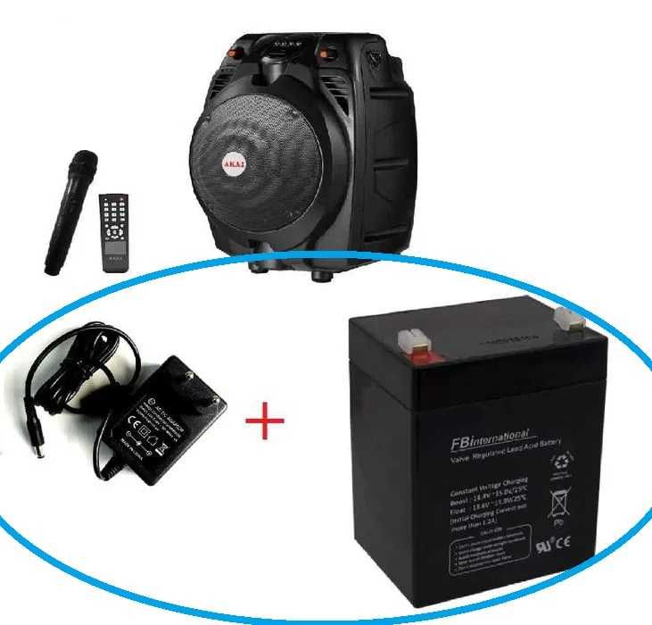SET Acumulator SI Incarcator Boxe AKAI Acumulator AKAI Incarcator AKAI