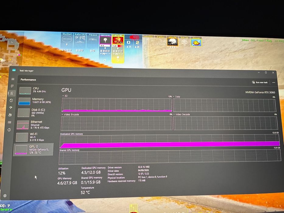 Lenovo IdeaCentre Gaming 5 | i7-12700F | RTX 3060 12GB | 32GB RAM | SSD 1TB