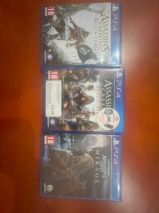 Assassin's Creed (PS4-PS5) Colectie   ( MIRAGE , SYNDICATE,BLACK FLAG)   pret bun la tot pachetul