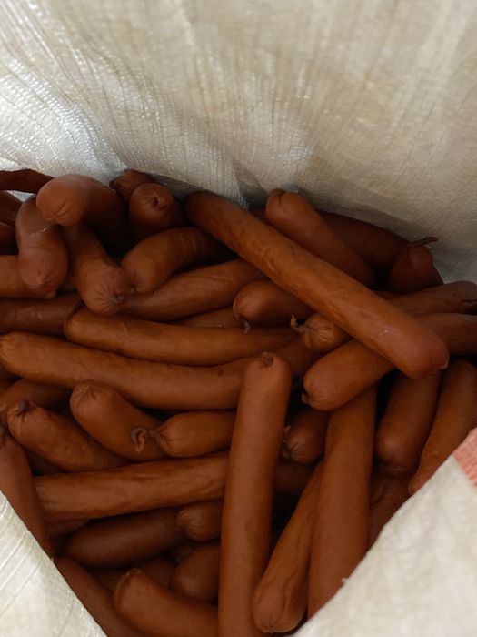 Капченные сосиски.