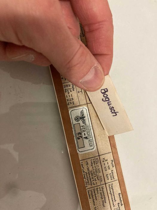 Faber-Castell – Riglă de calcul rară, tehnică matematică WWII