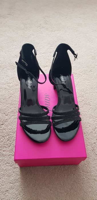 Sandale Sandrine, culoare negru, mărimea 37, noi,  nu au fost purtate