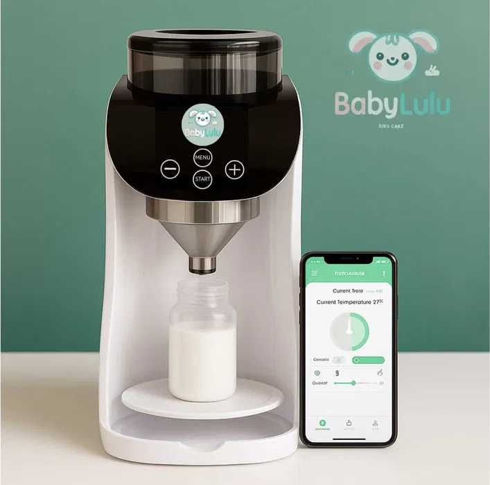 Espressor Automat pentru Lapte Praf BabyLulu cu Aplicatie Mobila