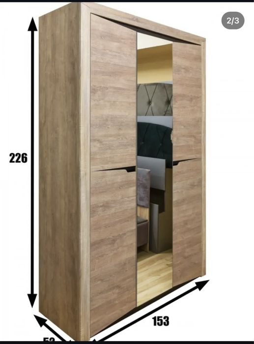 Шкаф, кровать, матрас