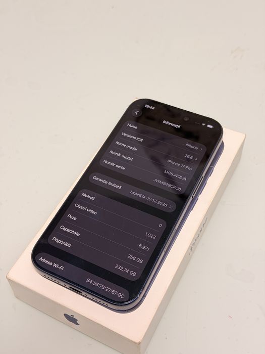 Iphone / 17 Pro / 256 GB / Blue / Fullbox