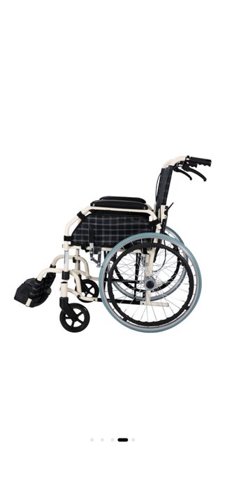 Scaun cu rotile, pliabil, spatar rabatabil, sezut 46 cm, CML-303AJ-46