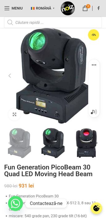 Moving head Pico Beam