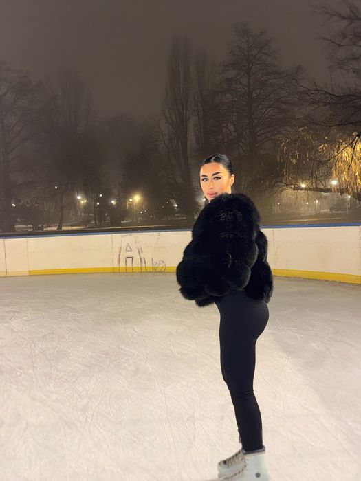 Blana naturala vulpe , marimea S