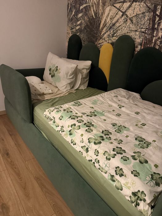 Pat + Saltea Copil 90x200