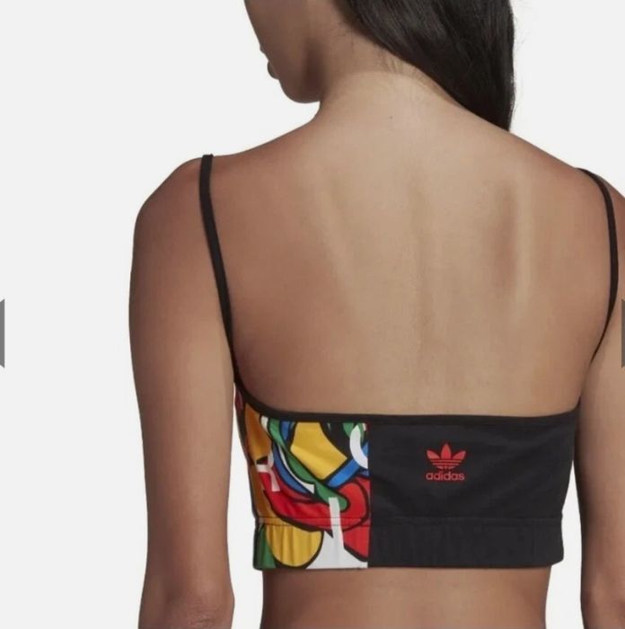 Цветен кроп-топ Adidas