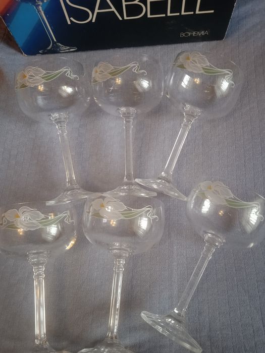 Чешские фужеры ,наборы по 6 штук