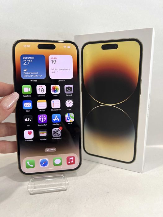 iPhone 14 Pro Max, 128GB, garanție, Gold!