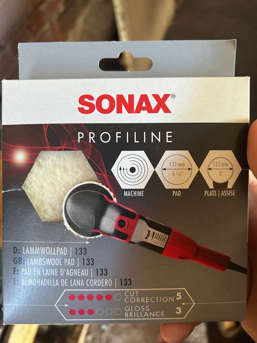 Подложка за полираща машина от агнешка вълна SONAX