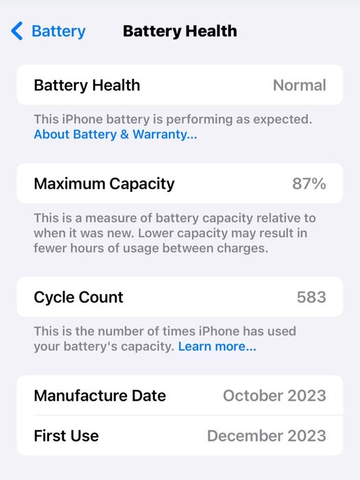 Iphone 15 pro max stare impecabilă