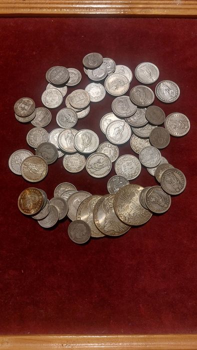 Lot monede argint .835 - Greutate 500 grame.