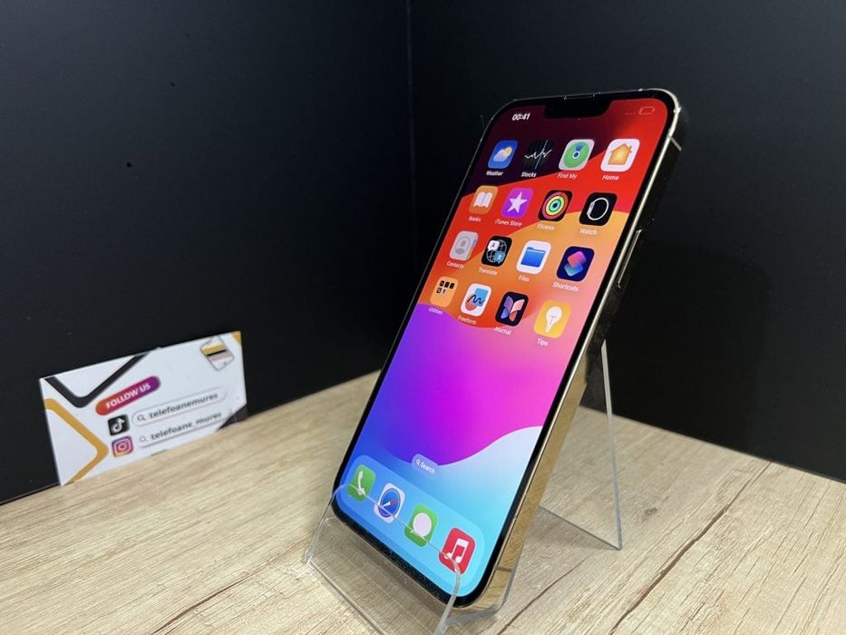 iPhone 13 Pro Max 256Gb Gold Second-Hand 3 ani garanție, Telefoane Mur